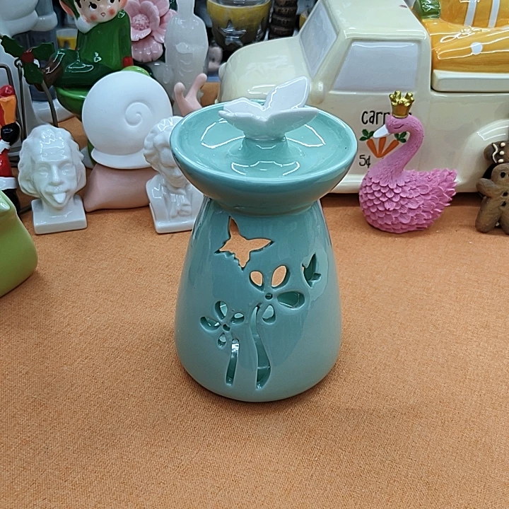 新品高温瓷蝴蝶香薰炉摆件微磕/非偏满23包邮部分瑕