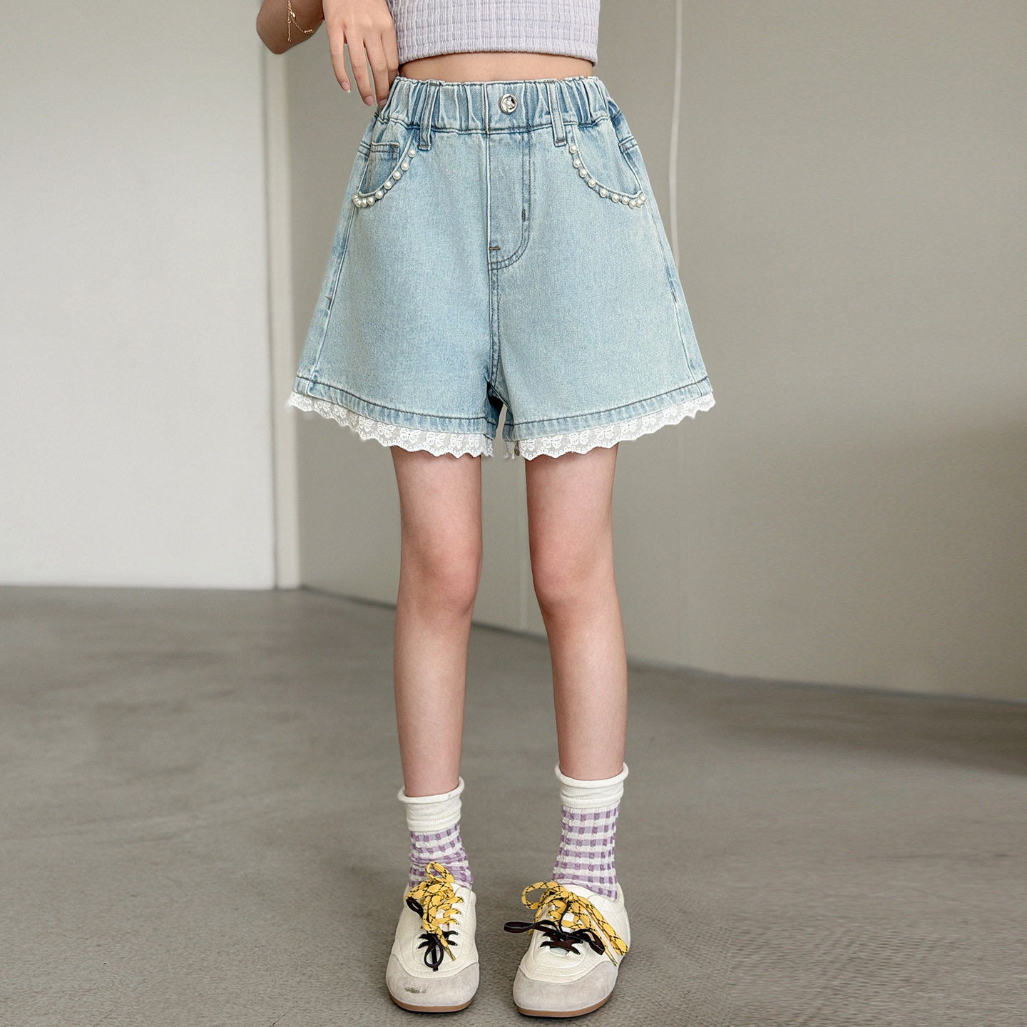 女童牛仔短裤夏季2026新款珍裤子