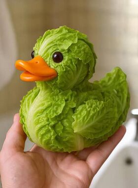 跨境新品 Whimsical Vegetable Duck 奇思妙想的素鸭树脂工艺品