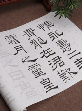 林散之临隶书礼器碑节选毛笔初学练习描红字帖半生熟书画纸长卷