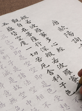 唐欧阳询小楷般若心观自在经毛笔描红初学练习字帖定制批发