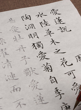 文征明小楷爱莲说毛笔描红练习字帖书画纸临摹初学定制批发