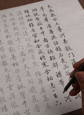 梁诗正行书骆宾王帝京篇毛笔描红练习临摹字帖批发订制