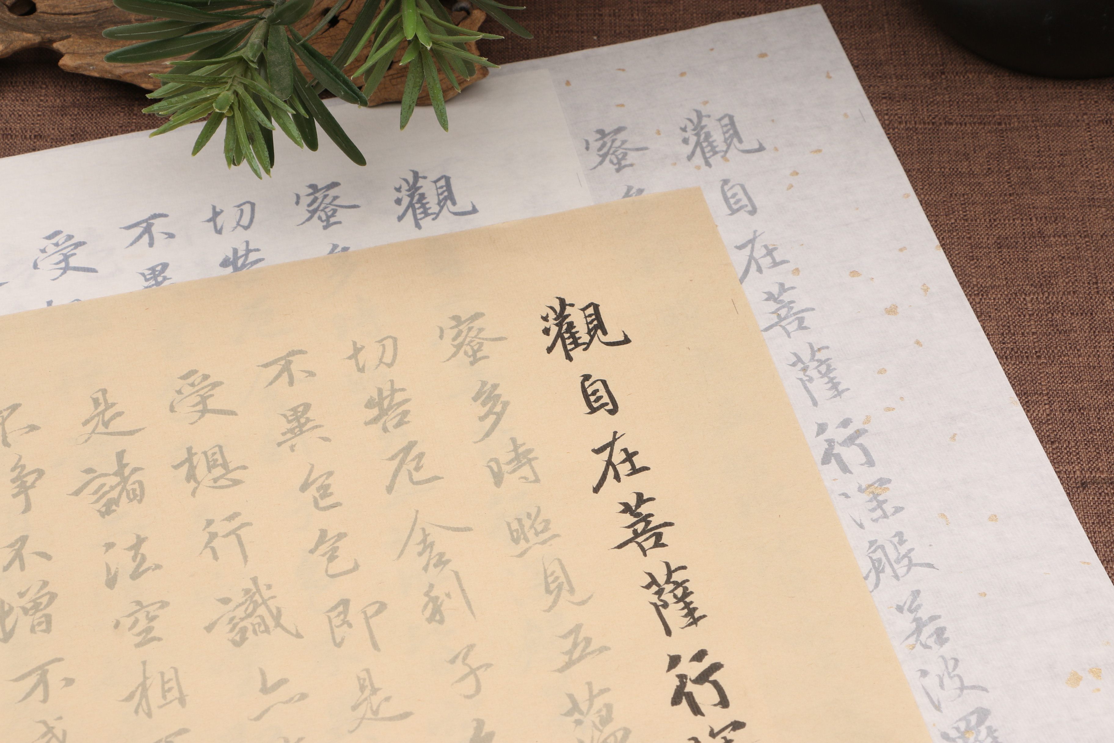 王羲之行书般若波罗蜜心径毛笔练习纸描红字帖批发定制临摹偏熟宣