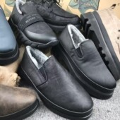 jm快乐玛丽男鞋 内里羊毛 加绒加厚保暖纯色棉鞋 冬款 厚底休闲鞋