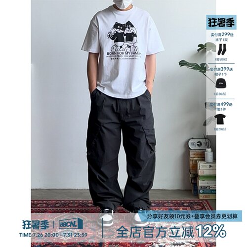 美式复古户外休闲伞兵裤