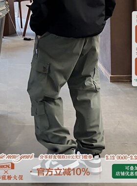 BBCN STORE美式户外多口袋基础工装裤微弹春季直筒宽松休闲长裤