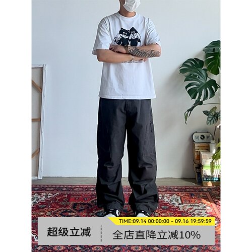 美式复古cleanfit新款休闲裤