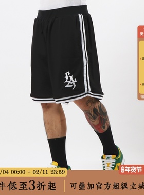 CRASHER LA系列宽松美式复古街头嘻哈运动裤男女网眼透气篮球短裤