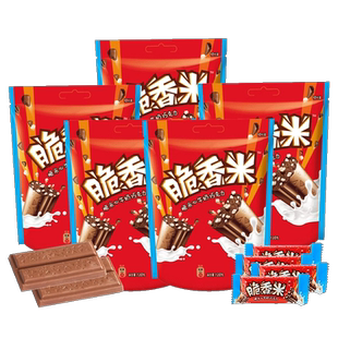 德芙巧克力脆香米牛奶120g*3休闲课间零食独立小包装官方旗舰店