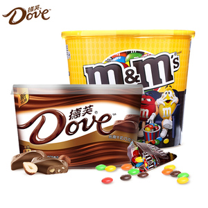 49.9元包邮  德芙牛奶252g+MMS豆270g