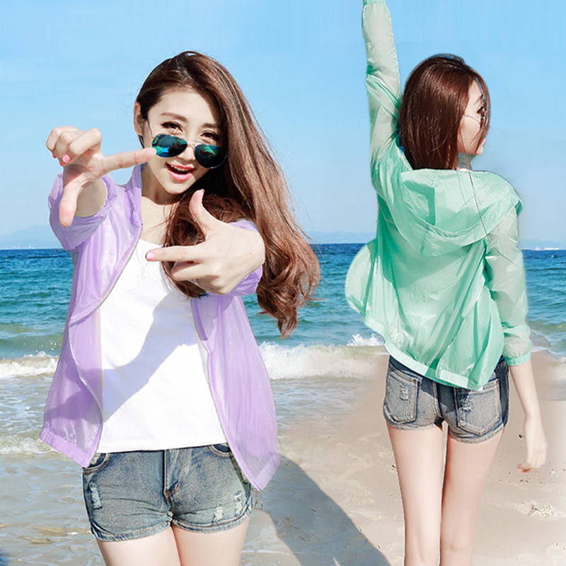 夏天防晒衣女款薄款2017新款韩版长袖百搭防紫外线大码透气短外套在类目 女装/女士精品, 短外套中 - 来自Buy2taobao.com提供专业的淘宝代购服务