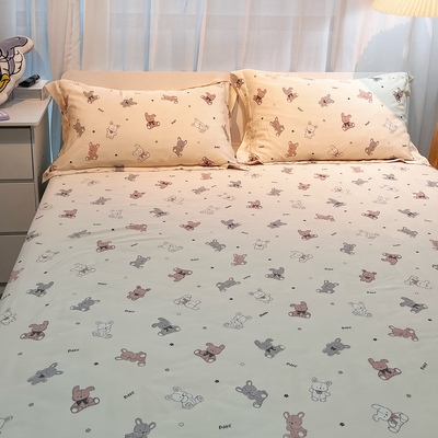 夏季丝滑天丝裸睡床单