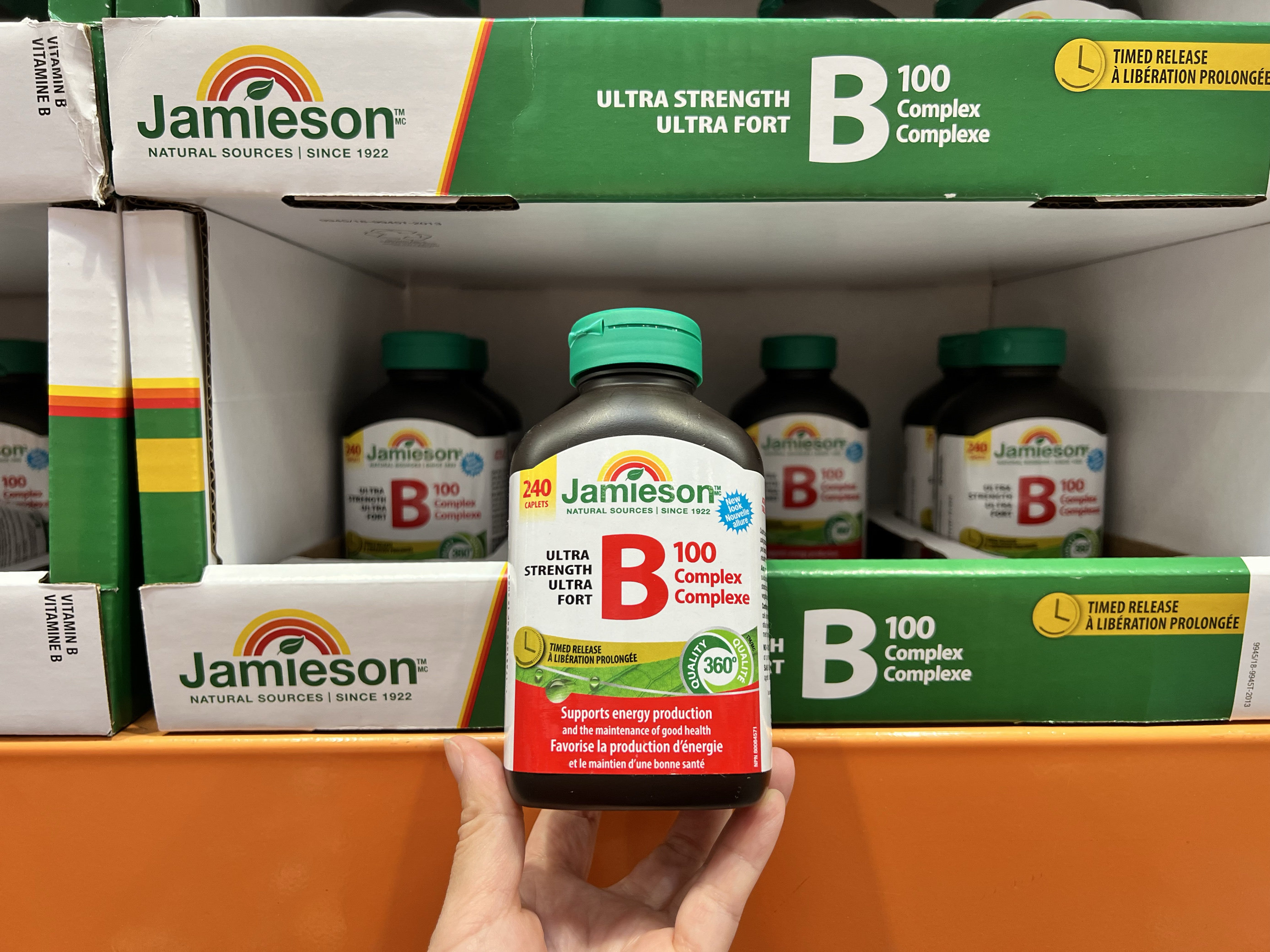 加拿大Jamieson健美生维生素B族长效缓释配方240粒正品保证包邮