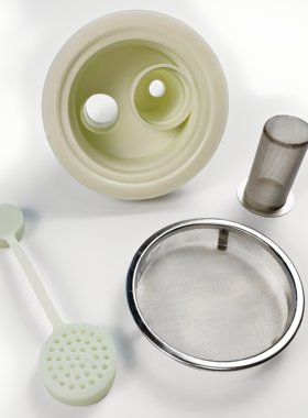洗头床头疗配件恒温水循环下水器美容仪头疗专用滤网软管堵头接头