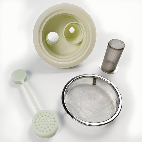 洗头床头疗配件恒温水循环下水器美容仪头疗专用滤网软管堵头接头