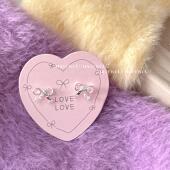 Maywct 韩系甜美可爱蝴蝶结星星耳钉百搭通勤小众高级感银针耳饰