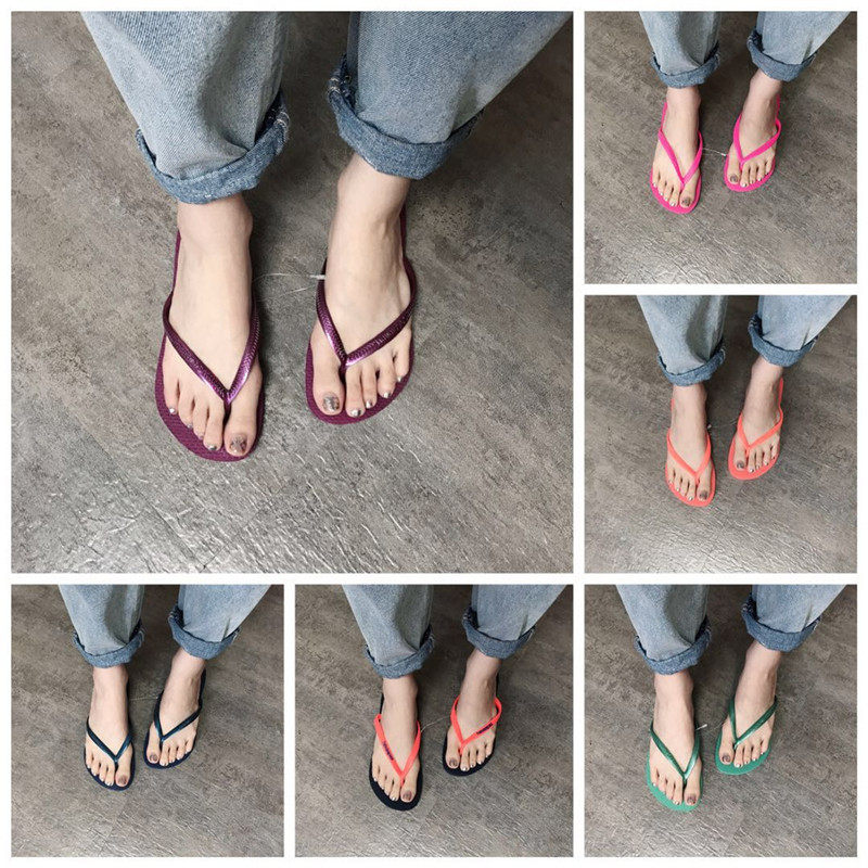 巴西Havaianas哈瓦那单色女士防水防滑夹脚人字拖鞋