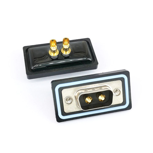 大电流防水连接器2W2焊线式