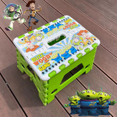 加厚塑料折叠凳出口日本款 玩具总动员三眼仔小凳子马扎儿童小板凳