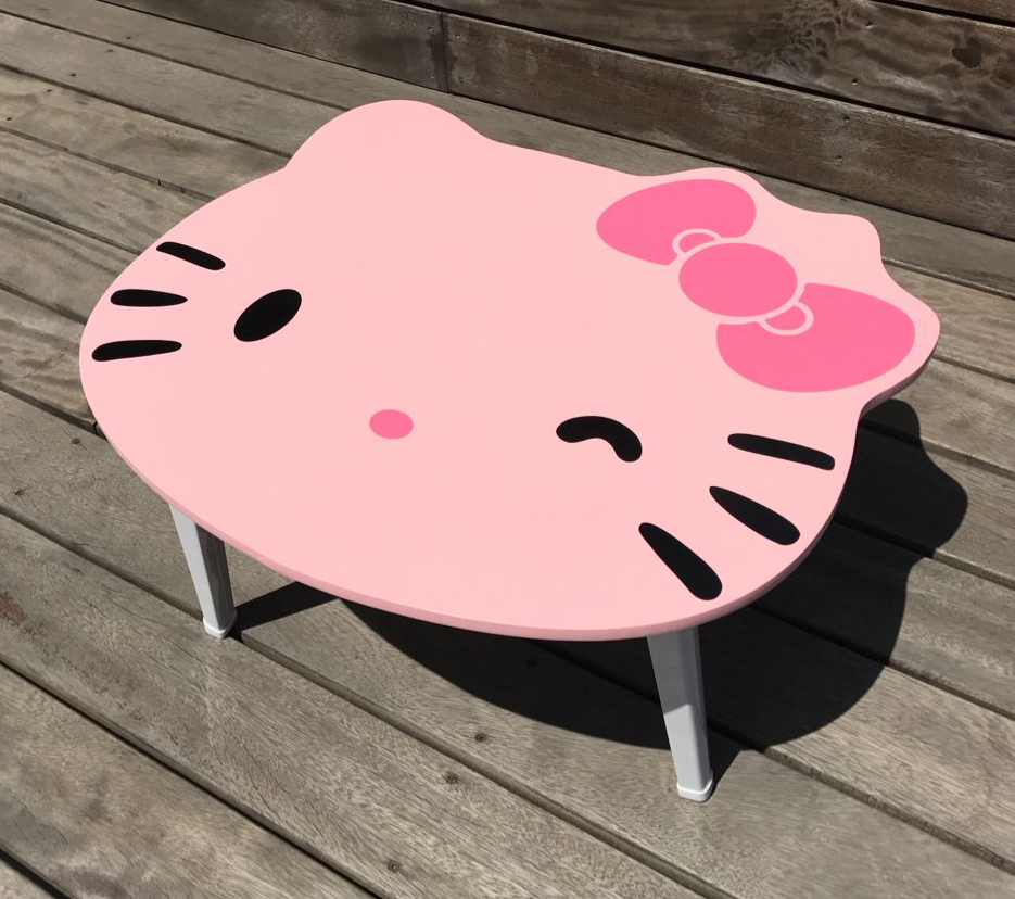 日本款高品質Kitty貓折疊桌床上用宿舍懶人桌學習書桌家用電腦桌