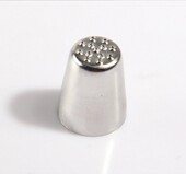 一体成型小孔草地不锈钢裱花嘴 绒毛头发蒙布朗栗子泥烘焙裱花工