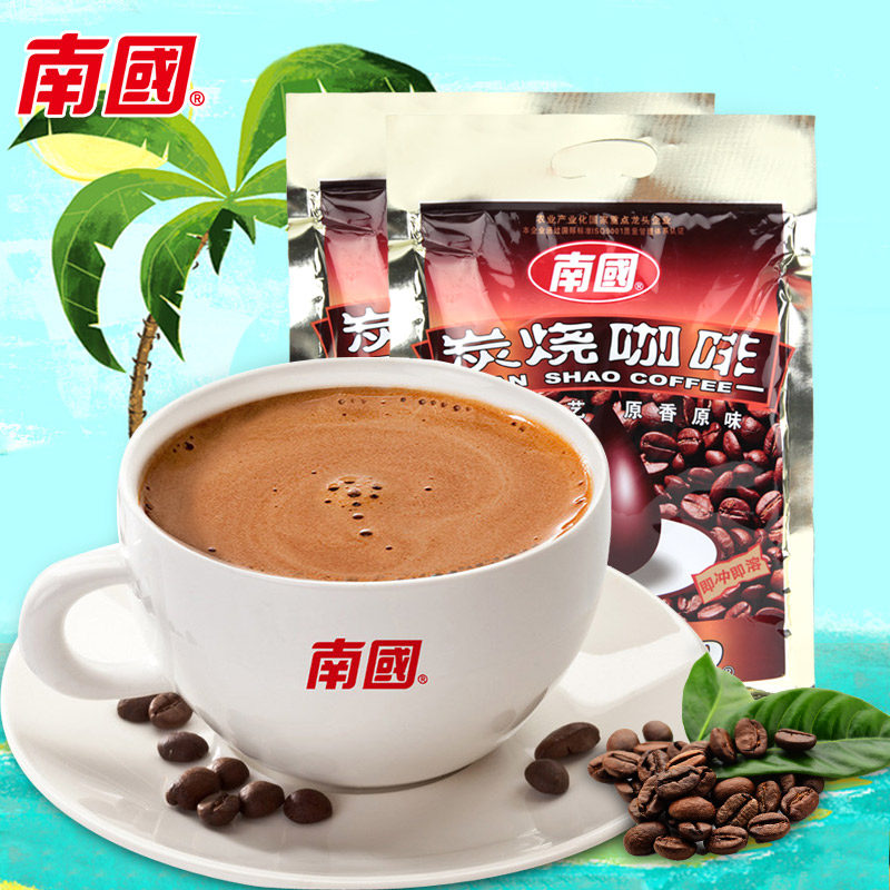 【包邮】海南三亚特产南国炭烧咖啡340gx2袋速溶三合一咖啡下午茶