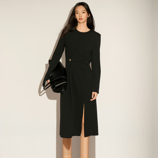 XG雪歌 连衣裙小黑裙XL104017A190 2026春