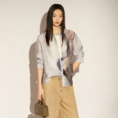 少货 XG雪歌2026春雅致印花松弛感休闲通勤衬衫 女XL121024B284