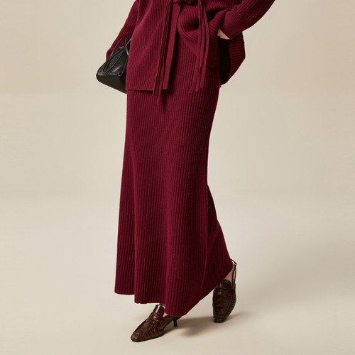 XG雪歌 针织半身裙XK411007A715