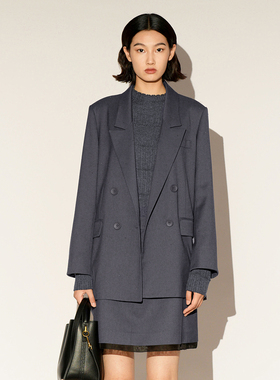 XG雪歌 2026春双排扣西装外套XL107010A184