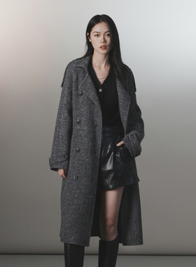 热卖款 库存极少  XG雪歌呢大衣XJ410045A184