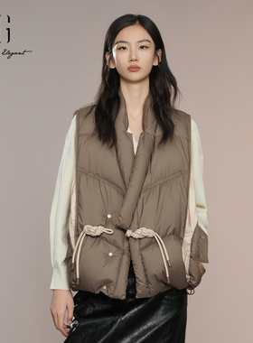 XG雪歌2025秋款羽绒马甲XK306001A643