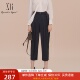 简约通勤长裤 XG雪歌压褶设计休闲裤 女2025春新款 子XK102008A328