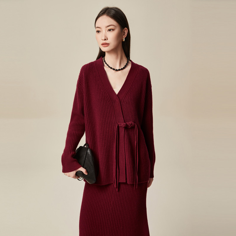 XG雪歌100%绵羊毛针织衫XK411005A715