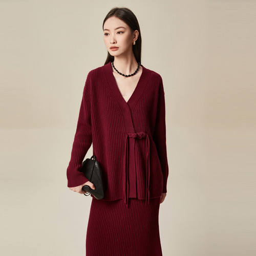 XG雪歌100%绵羊毛针织衫XK411005A715