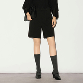 XG雪歌2026春利落极简智性通勤显瘦直筒百慕大短裤 女XL102013A290