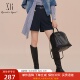 百搭直筒短裤 XG雪歌高腰通勤简约休闲裤 2025春新款 女XK102035A328