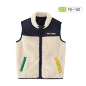 儿童秋冬加厚摇粒绒马甲男女童羊羔绒坎肩幼儿园宝宝外穿保暖背心