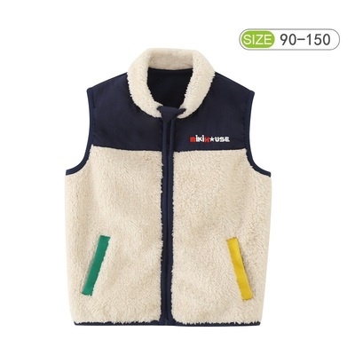 日系MIKI羊羔绒摇粒绒秋冬马甲