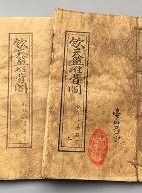 古书籍老旧书地理推背图全套民国古董收藏古玩真老物件线装书