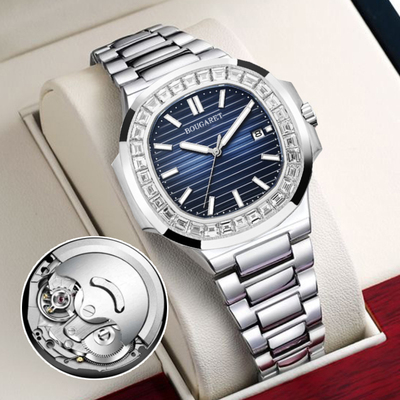 鹦鹉螺正品全自动机械表镂空品牌十大瑞士手表男士表夜光防水新款