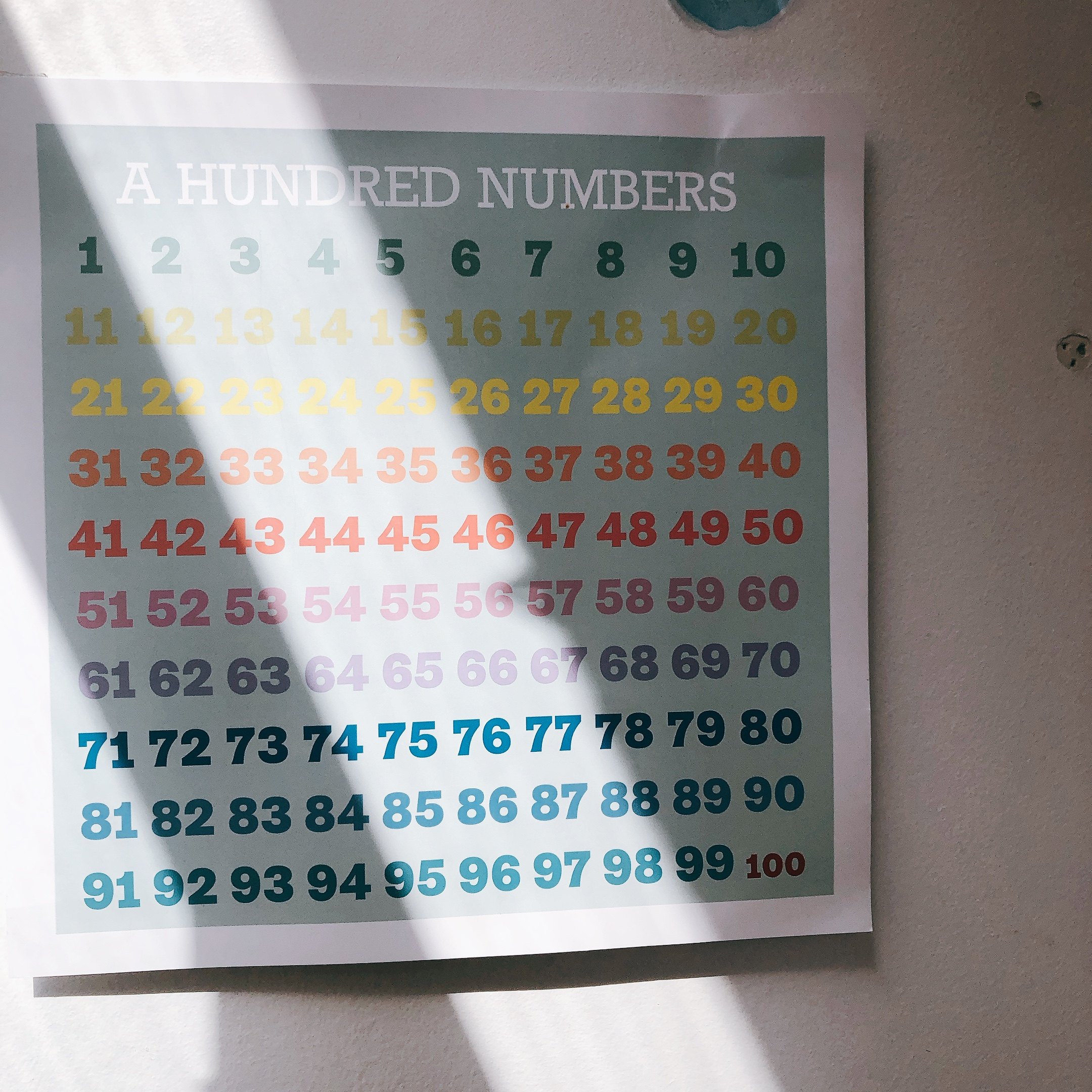 特惠|百数表儿童数学加减认知数序启蒙