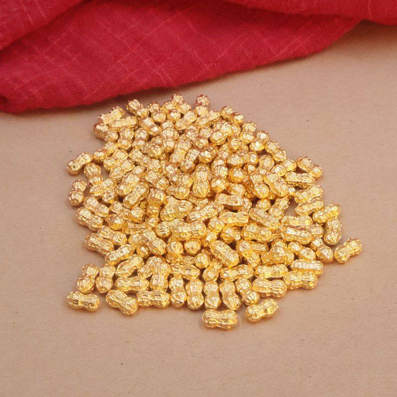 金属实心沙金色迷你花生桌面装饰摆件五谷丰登好事发生仿真工艺品,特色手工艺,其他特色工艺品,淘宝优惠券,粉丝福利购,淘宝优惠卷