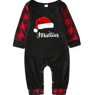 Christmas Matching Pajamas圣诞节一家三口四口全家装亲子custom