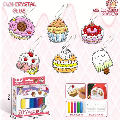 儿童DIY免烤胶画绘画涂鸦水晶板