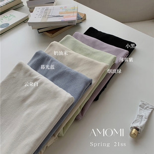 170G韩国丝慵懒显瘦打底衫 全民云朵衣 T恤 早春暖色调 chao好质感