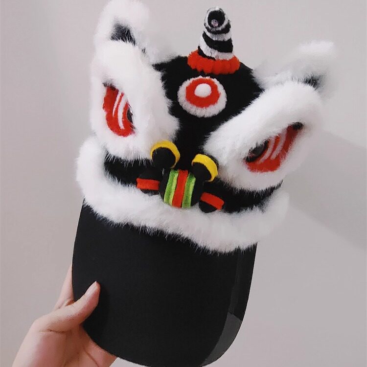 黑色醒狮帽子成品佛山非遗龙狮文化扭扭棒棒球帽国潮防晒鸭舌帽,个性定制/设计服务/DIY,鸭舌帽,淘宝优惠券,粉丝福利购,淘宝优惠卷