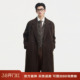 外套 可拆卸鹅绒内胆冬季 伯爵卓尔100%全羊毛双面呢大衣男士 中长款