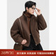 保暖羽绒夹克外套 羽绒服立领毛呢质感休闲男士 伯爵卓尔25冬季 短款